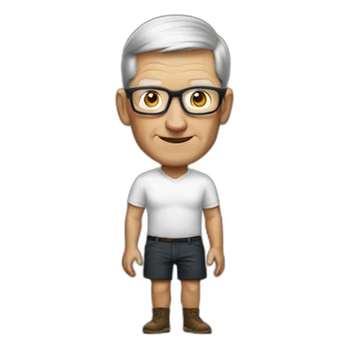 Tim Cook with no trousers sticker