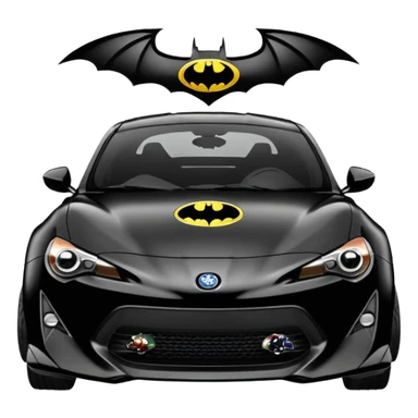 Darth Vader Batman and Batgirl themed Scion FR-S  sticker