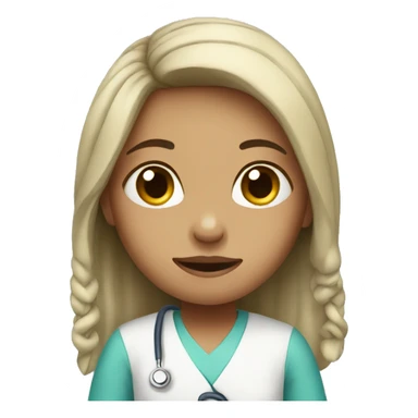 Girl in the hospital  sticker