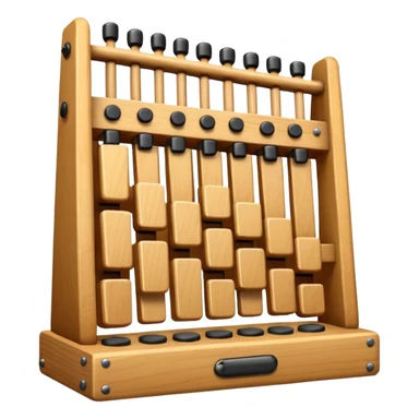 wooden glockenspiel instrument sticker