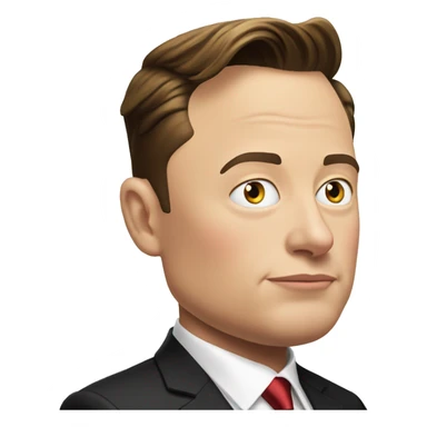 elon musk near to donald trump sticker