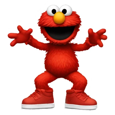 elmo breakdancing  sticker