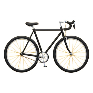 Create a Telugu Desam Party (TDP) flag emoji: bright solid yellow background, simple black bicycle icon in the center. Flat emoji style, bold colors, clean edges, no text, no gradients, no shadows. Square 1:1 ratio, transparent background, minimal and clear like a system emoji. sticker
