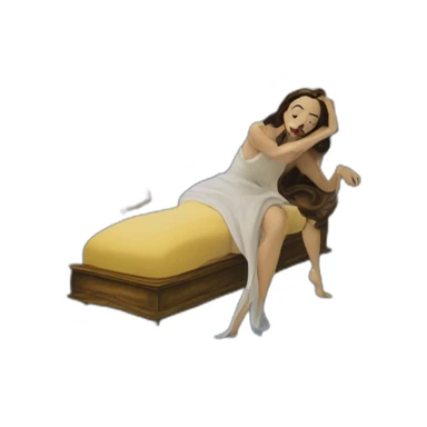 Persistence of Memory by Salvador Dali in the style of Disney’s Beauty and the Beast sticker
