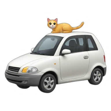 Cat car sticker