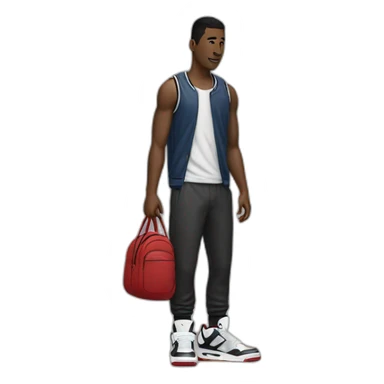 A man with Jordan 4 sticker