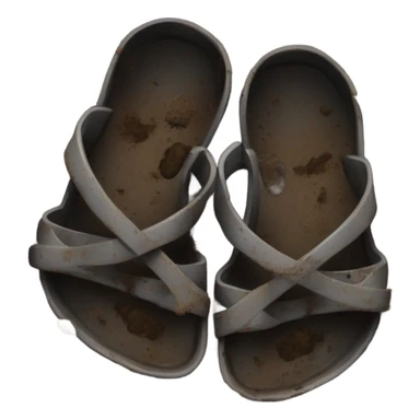 Manure with sandals sticker
