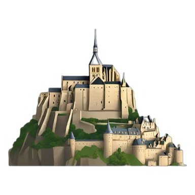 mont saint michel sticker
