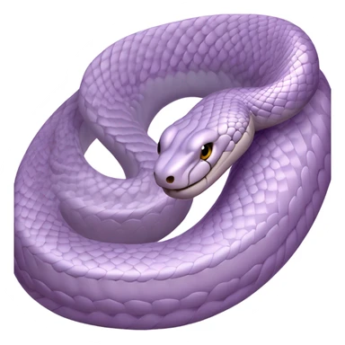Light purple snake realistic sticker