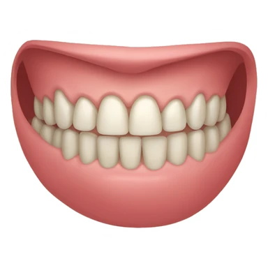 mouth with braces sticker