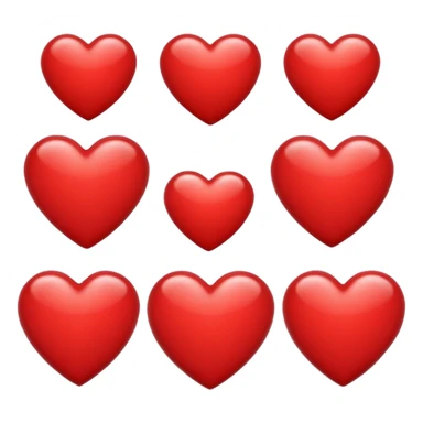 emoji heart in the color from the photo sticker