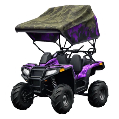 Polaris Purple camouflage buggy atv sticker