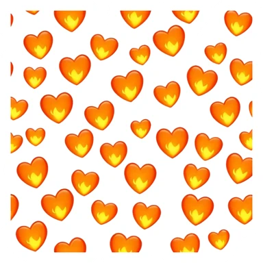 Fire hearts  sticker