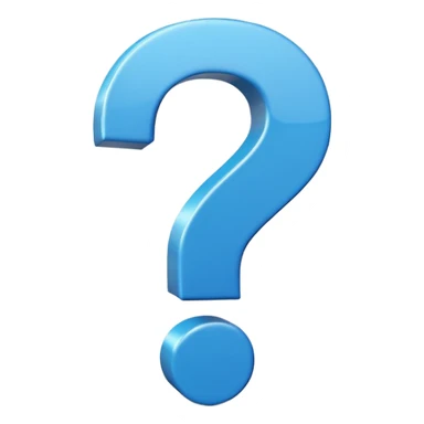 signo de interrogacion azul  sticker