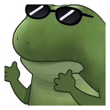 Hands up shocked face  sticker