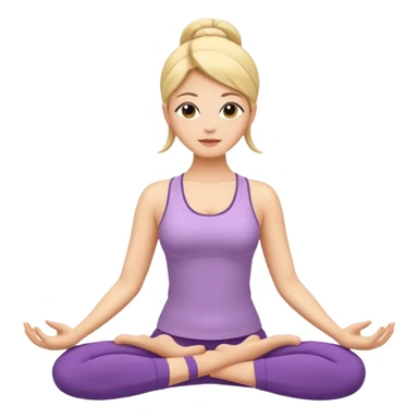 yoga women elegant sticker