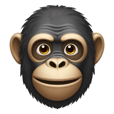 ape with mustache sticker
