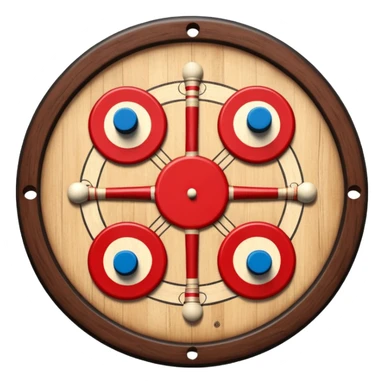 Please create carrom board game emoji in square format sticker