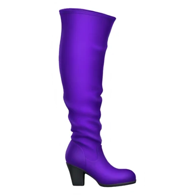 Purple thigh boots sticker