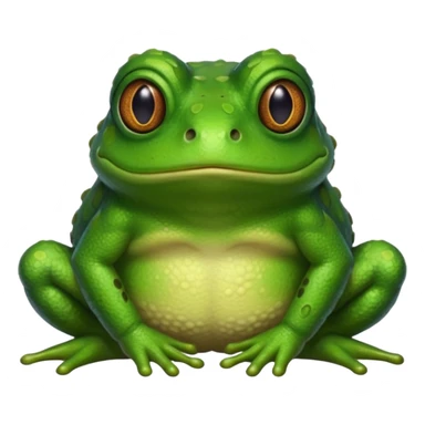 Bufo frog shy sticker