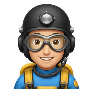 parachute diver sticker