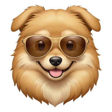 Dog in sunglasses sticker