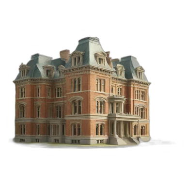 victorian university building sticker