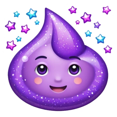 Purple Glitter administrator tools sticker