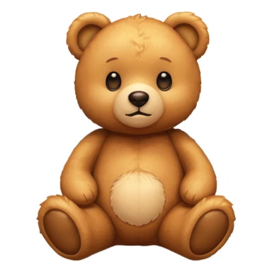 Teddy bear watching sunset sticker