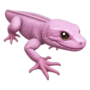 pink tegu lizard sticker