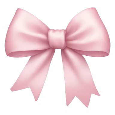 light pink ribbon bow sticker