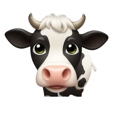 A little Cow with a big Bell  sticker