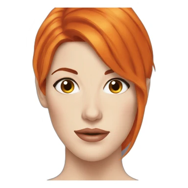 liv tyler orange hair sticker