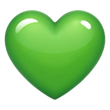 yeşil kalp sticker