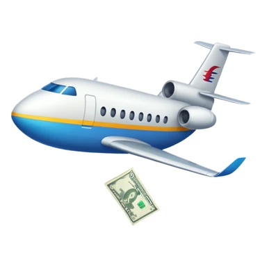 billete volador sticker