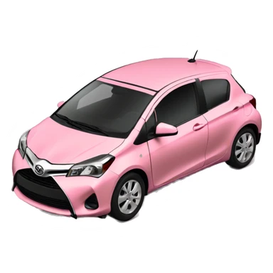 Toyota yaris color rosa sticker