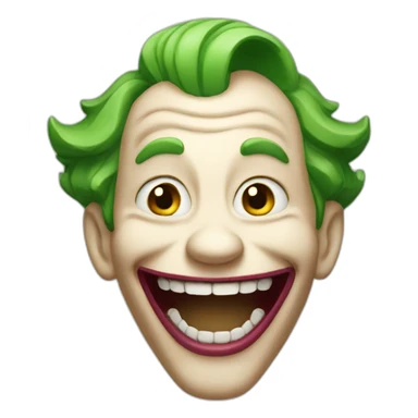 Laughing joker sticker