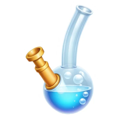 Bubble pipe made of quartz sticker