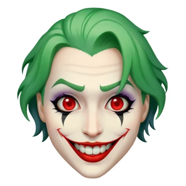 Joker face smiling sticker
