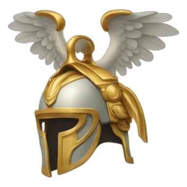 Hermes mythologic god with helmet wings sticker