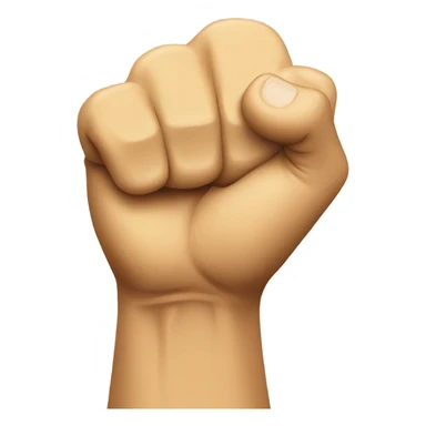 trump holding fist in air sticker