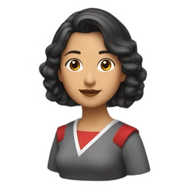 Thayri Galicia mujer speaker morena sticker