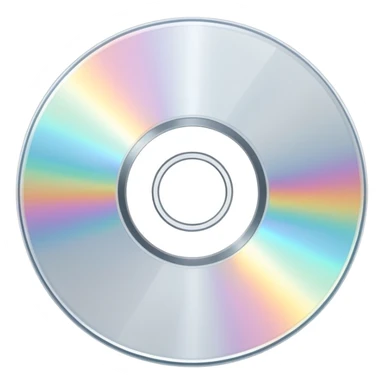 белый светящийся immortal effect CD-диск, no background sticker