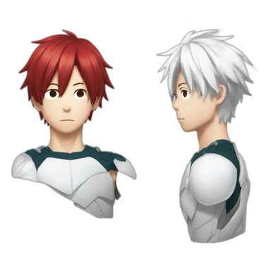 Shoto todoroki de my hero academia sticker