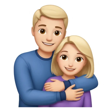 romantic couple, simple and clear sticker