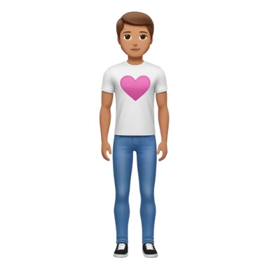 barbie merliah summers as a guy with brown har and brown eyes and tanned skin and full body sticker