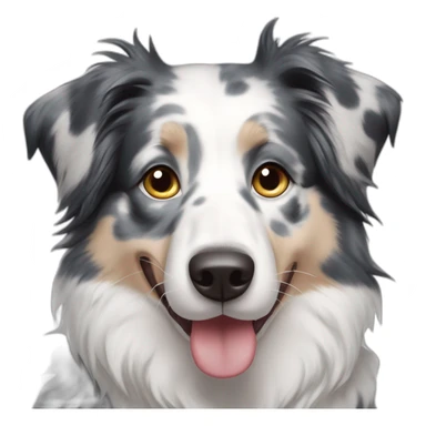 Border collie blue merle sticker