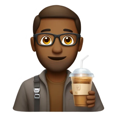 Brown programmer with iced coffee sticker