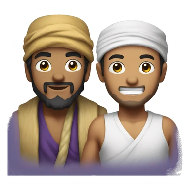 Human that looks like sinbad and luffy put together sticker