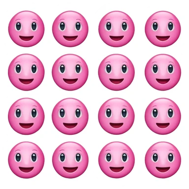 Pink emojis sticker